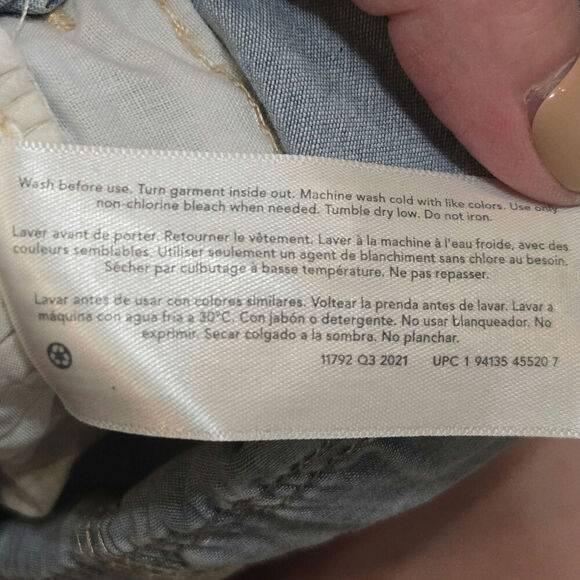 OSHKOSH B’GOSH Vestbak Denim & Off White Gold Sparkle Tulle Dress, Size 4T - Picture 7 of 7